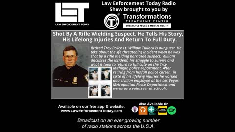 Shot By A Rifle Wielding Suspect. He Tells His Story His Lifelong Injuries And Return To Full Duty.