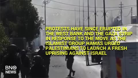 Israeli Soldiers Fire Tear Gas at Palestinian Protestors Following Trump's Jerusalem Decision