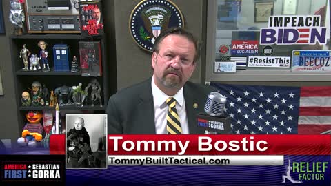 I had to have the coolest gun. Tommy Bostic with Sebastian Gorka on AMERICA First