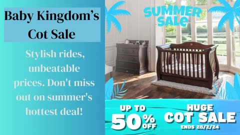 Dive into savings at BabyKingdom's Summer Sale!