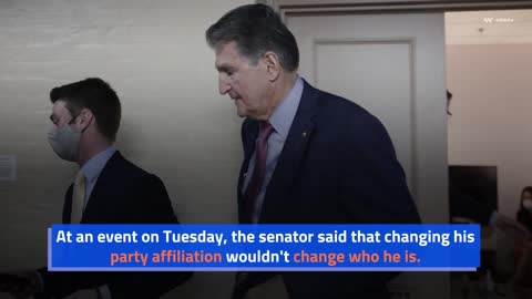 MANCHIN CLAIMS HE IS OUT OF SYNC, WITH THE DEMOCRAT AGENDA.