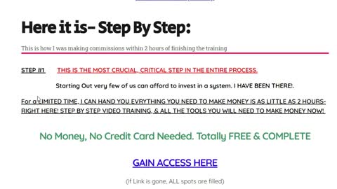 Crucial First Step To Access Free Affiliate Marketing Training System / Group