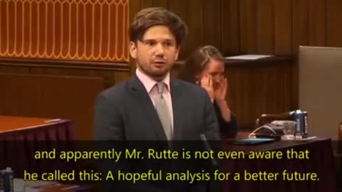 Dutch MP Gideon van Meijeren confronts PM Rutte about his links to Klaus Schwab.