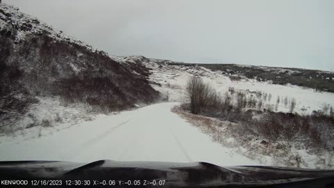 Mercedes Benz GLE 300 D driving in snow.