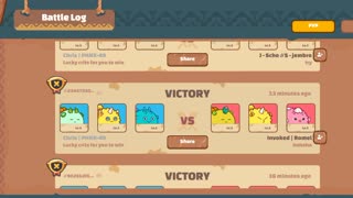 Axie Infinity Winning streak!