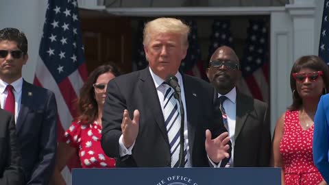 President Trump takes questions on a lawsuit against BigTech