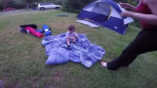 Camping and Bubbles with Gabriel