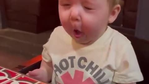 A bite worth multiple regrets | Very Funny Expressions of kid