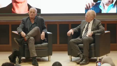 Norman Finkelstein and Chris Hedges discuss Israel, Gaza, 2024 Oct. 7 at Princeton
