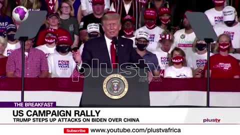 Trump's step up and attacked Biden over china