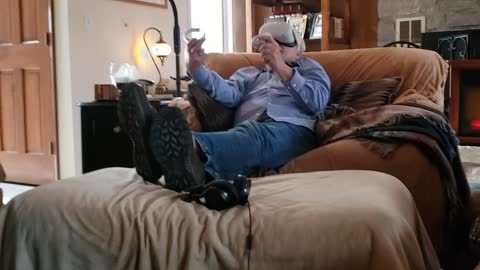 Grandpa fishing VR