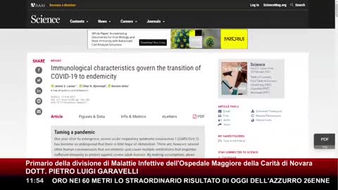 🔴 "IL Covid si sconfigge solo in un modo: CONVIVENDOCI!" (Prof. Pietro Luigi Garavelli)