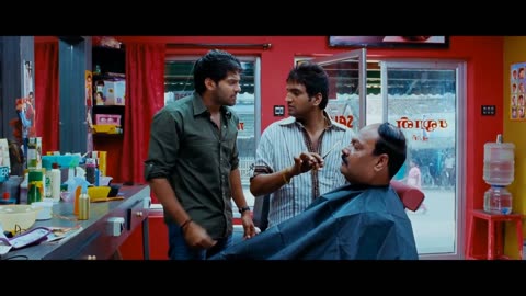 Santhanam Salon Comedy Scene | Boss Engira Bhaskaran Movie | Tamil Comedy Scenes | F.T.K