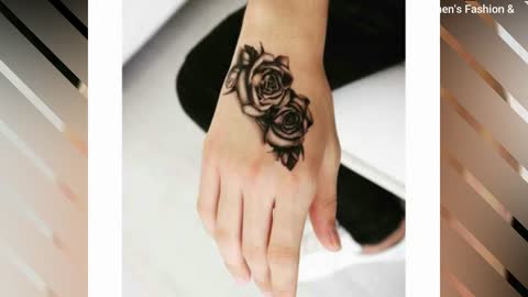 Lovely Black Rose Tattoo Designs