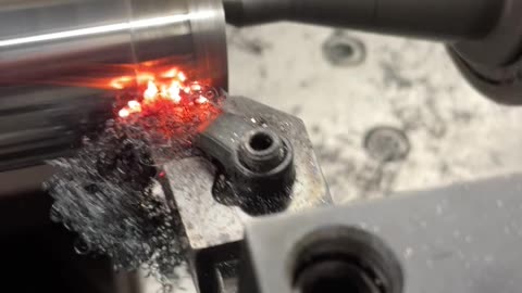 Turning induction hardened metal