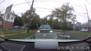 Close call caught on Rear dash cam