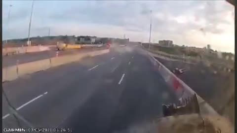 Accident à la sortie des ponts à Québec