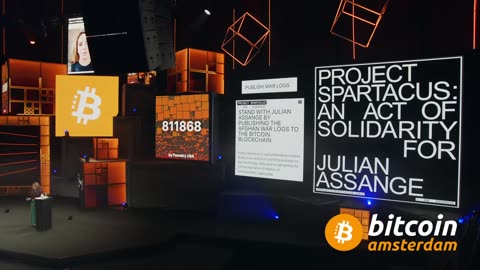 Stella Assange's live address at #Bitcoin Amsterdam
