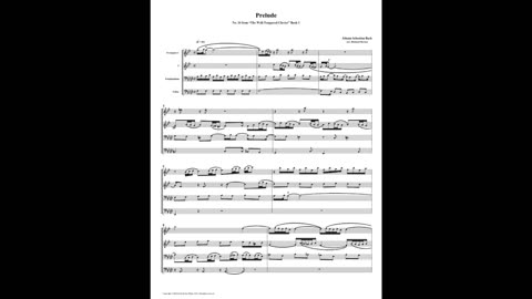 J.S. Bach - Well-Tempered Clavier: Part 1 - Prelude 16 (Brass Quartet)