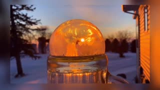 Frozen bubble / Still cold in Graceville MN 2-18