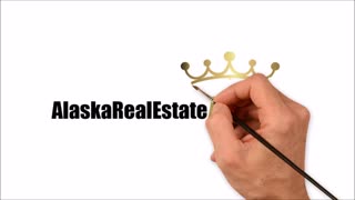 Alaska Real Estate King Drawn Logo Short
