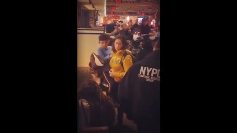 NYPD Traumatise Young Child In NYC Restaurant Over COVID-19 Vaccine Mandates