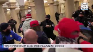 Protesters fight with police inside Capitol Building