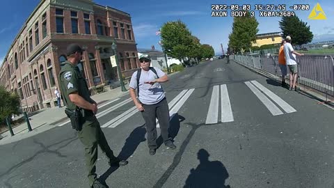 Officer Cam Stand for Decency Rally. Dancing Mask Lady, Antifa Disappointed, Full Footage