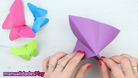 🦋 Cómo hacer mariposas de papel fácil y rápido origami