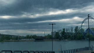 Lightning Strikes The Water Surface