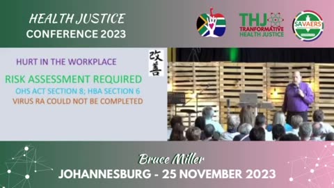 Health Justice Conference (Johannesburg) - Bruce Miller