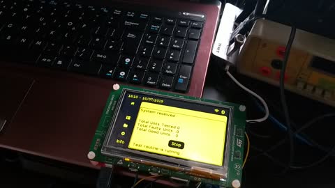 UPTS - Testing a USB-to-Serial converter board (STM32F746)