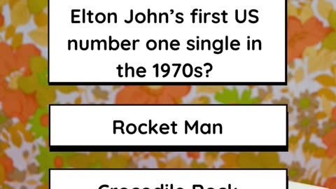 1970s Pop Music Trivia Quiz