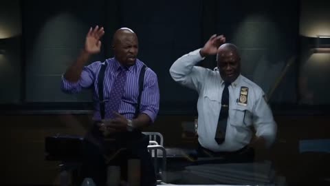 Captain Holt And Terry Dance To Distract Amy From Birth | Brooklyn 99 Season 7 Episode 13 Lights Out