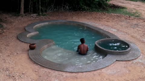 Build Beautiful Natural Backyard Swimming Pool In Forest