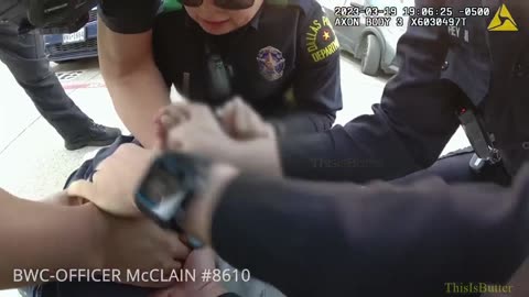 Dallas police body camera shows officer shooting armed suspect during struggle