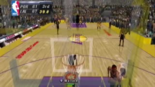 NBA Inside Drive 2004 Blazers vs Lakers