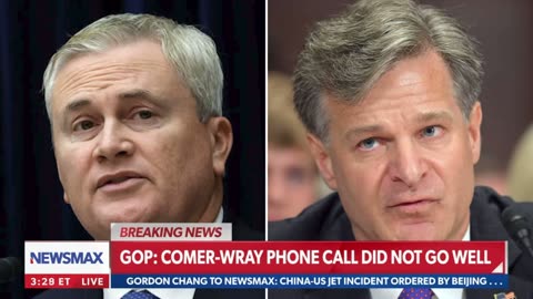 The phone call between James Comer and FBI Director Wray did not go well today.