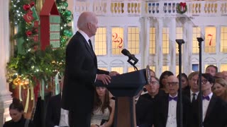 Biden stumbles his way through remarks honoring Barry Gibb of the Bee Gees