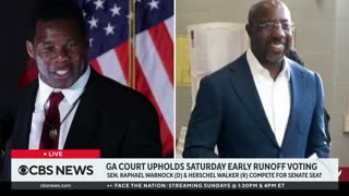 Georgia court upholds Saturday early voting for Senate runoff election