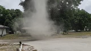 Dust Devil Caught Suddenly Forming Out of Nowhere