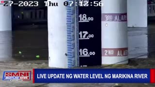 Live update sa water level ng Marikina River