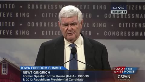 2015: Newt Gingrich on Islam as an existential threat