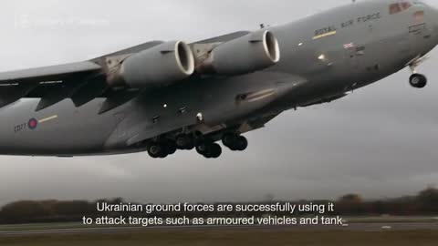 Footage of loading Brimstone 2 missiles from a UK air bases to be transferred to the AFU