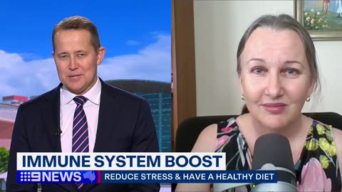 Fiona Kane on 9 News Adelaide talking immune boosting foods for flu season