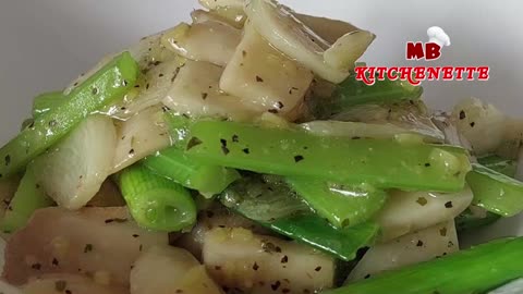 Mushrooms are tastier than a meat!! Easy Stir Fry Celery Mushrooms Recipe. Tips and Tricks to cook