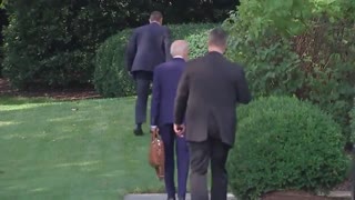 Bumbling Biden "Gets Lost" on Walk Back to White House