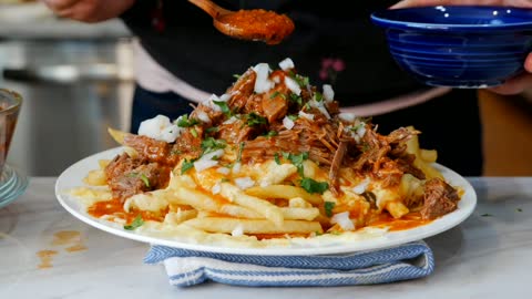 The BEST Birria is available in 35 seconds only at Mexican Poutine.