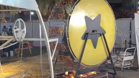 Cooking kebabs in an unusual way