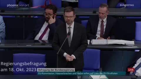 Regierungsbefragung am Mittwoch, den 18. Oktober 2023